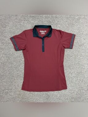 Women’s Small Red Kingsland Short Sleeve Horseback Riding Sunshirt Polo. Good Co